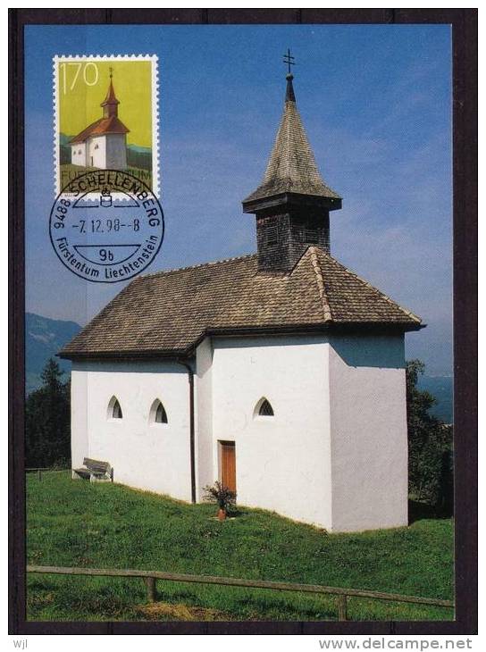 Maxi Carte - LIECHENSTEIN - 07-12-1998 - Scott N° 1133 - Paysages, Maison, Habitation - 27 - Maximumkaarten