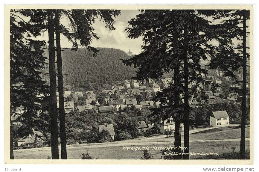 Carte Postale Ancienne Wernigerode - Hasserode A. Harz - Wernigerode