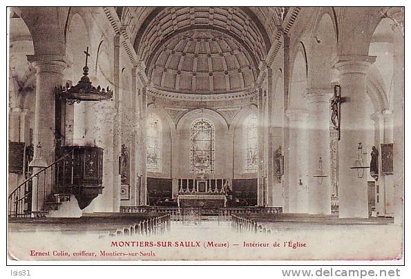 Dép 55 - Y244 - Montiers Sur Saulx - Intérieur De L'église - état - Montiers Sur Saulx