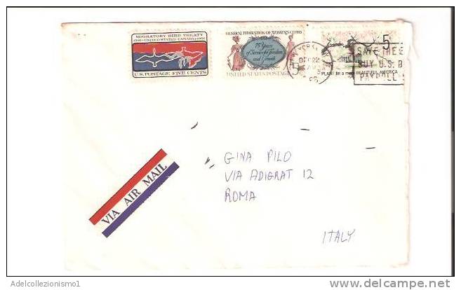 11995)lettera  Aerea Con 5c+5c+5c Americani Da New York A Roma Il 5-2-1922 - Covers & Documents