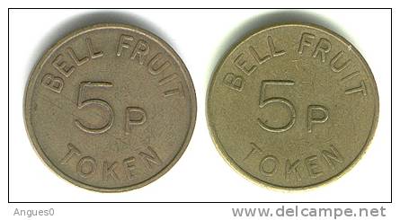 5 P TOKEN BELL FRUIT - Altri & Non Classificati