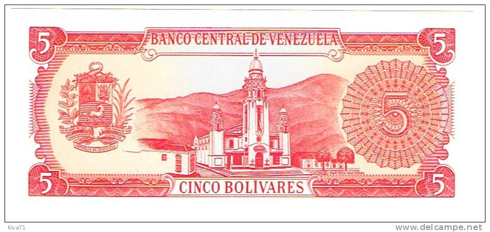5 Bolivares  "VENEZUELA"  21 Septembre 1989    UNC   Ble 92 - Venezuela