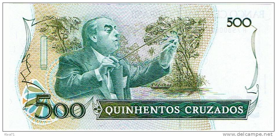 500 Cruzados   "BREZIL"     UNC   Ble 21 - Brazil