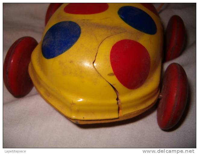 (MAG) Jouet A Tier Années 1950-60. Coccinelle Ho-pla, Allemagne De L'Ouest - Toy Memorabilia
