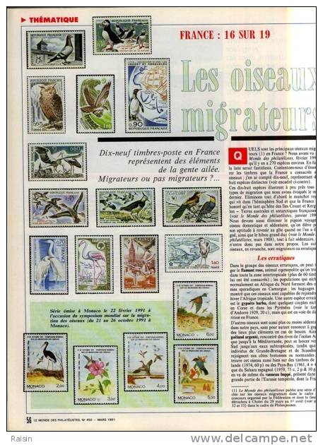 Le Monde des Philatélistes N°450 Mars1991 L´Ordre de MALTE Guerre du GOLFE La CHEVRE  ILE-de FRANCE ARCTIQUE TBE