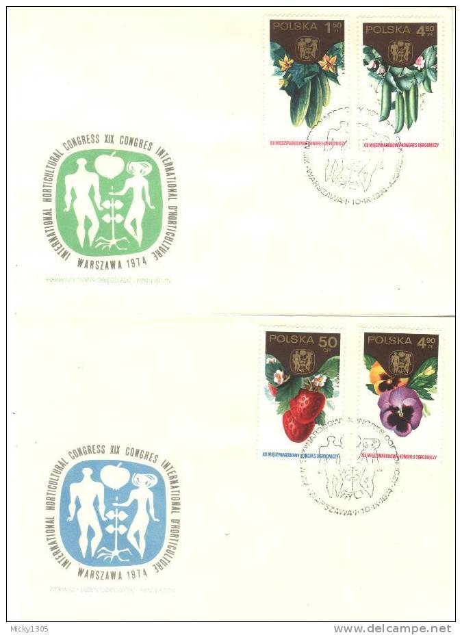 Polen / FDC - Mi-Nr 2329/2336 (P101) - Vegetables