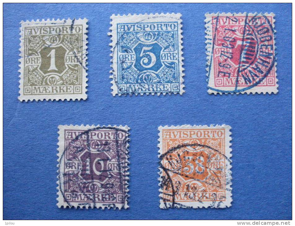 DANEMARK.  TIMBRES POUR JOURNAUX. - Usado