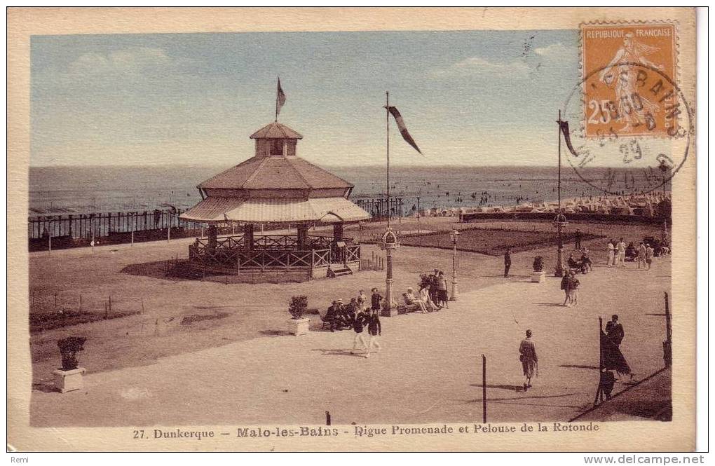 59 MALO Les BAINS Digue Promenade Et Pelouse De La Rotonde - Malo Les Bains