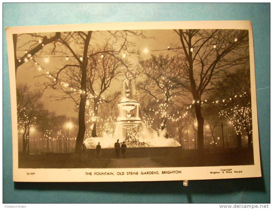 R.9581  SUSSEX  INGLATERRA ENGLAND  BRIGHTON  THE FOUNTAIN  OLD STEINE GARDENS  ANNEES 40/50  MAS EN MI TIENDA - Brighton