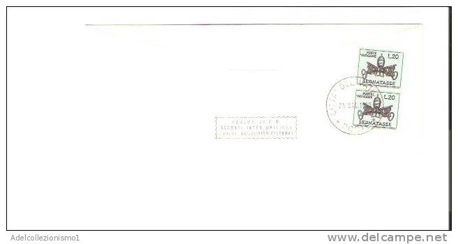 12042)lettera F.dc. Vaticane Con 25£+ 10£ Aerea + 2x20£ Per Il Vaticano Il 25-12-1968 - Cartas & Documentos