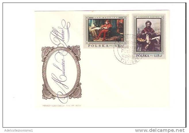 12065)n.4 Lettera F.d.c Polacca Con Annulli E Francobbolli Del 1-10-1908 - FDC