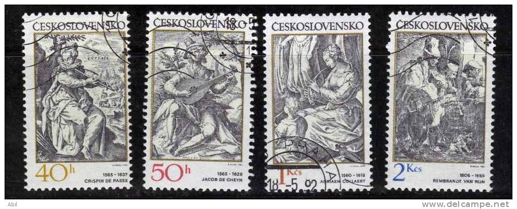 Tchécoslovaquie 1982 N°Y.T. : 2482 à 2485 Obl. - Used Stamps