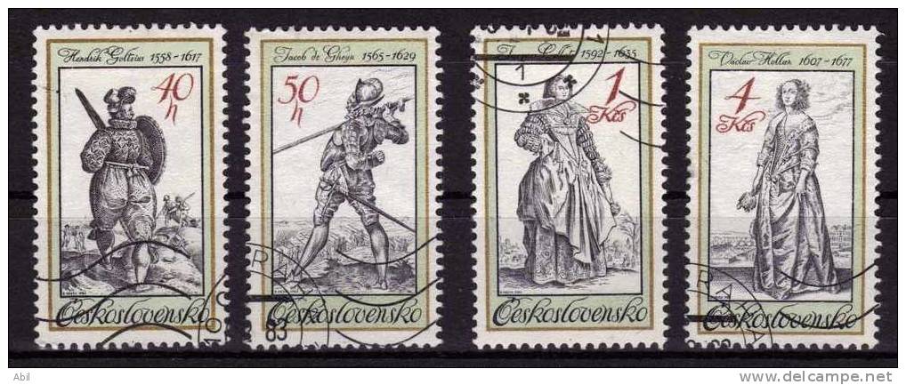 Tchécoslovaquie 1983 N°Y.T. : 2561 à 2564 Obl. - Used Stamps