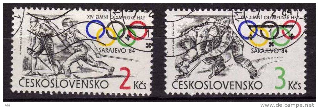 Tchécoslovaquie 1984 N°Y.T. : 2570 Et 2571 Obl. - Used Stamps