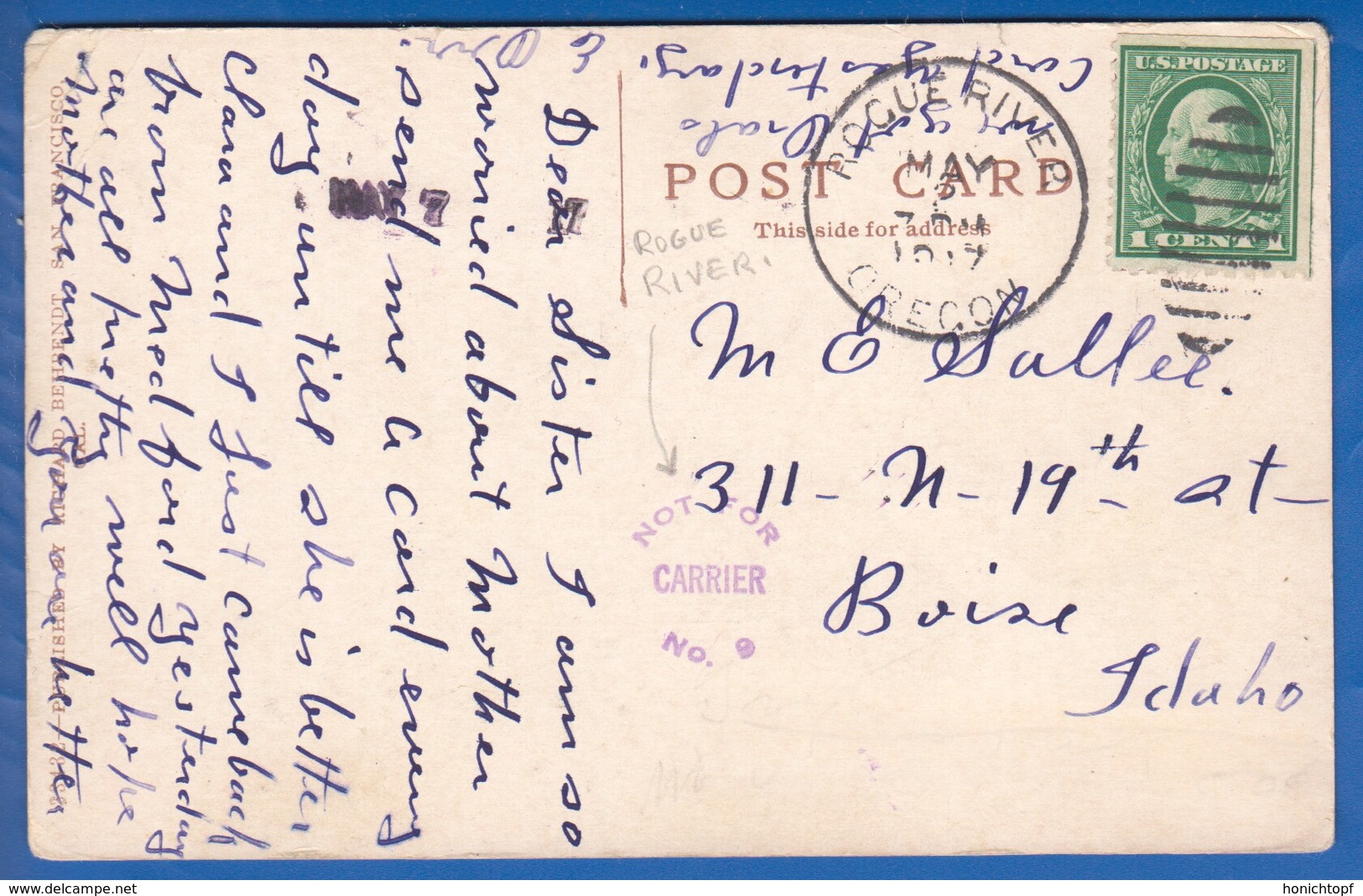 USA; Oregon; Josephine Hotel; Grant's Pass; 1917 - Autres & Non Classés