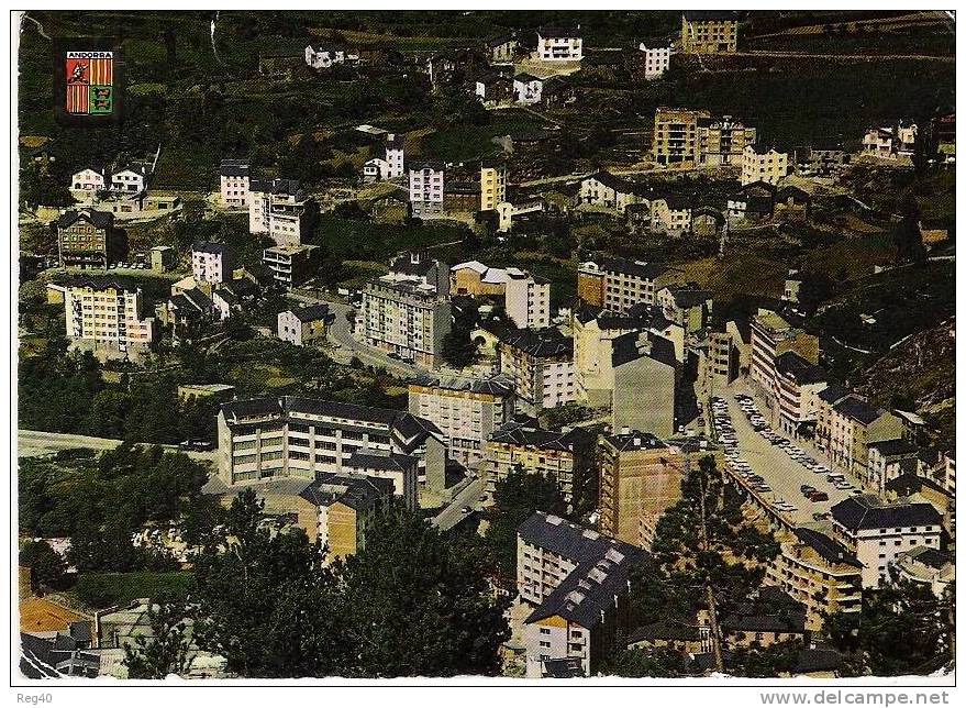 VALLS D'ANDORRA  -  ENGORDANY  - Vista Parcial I Gran Parking  - (GF) - Andorra