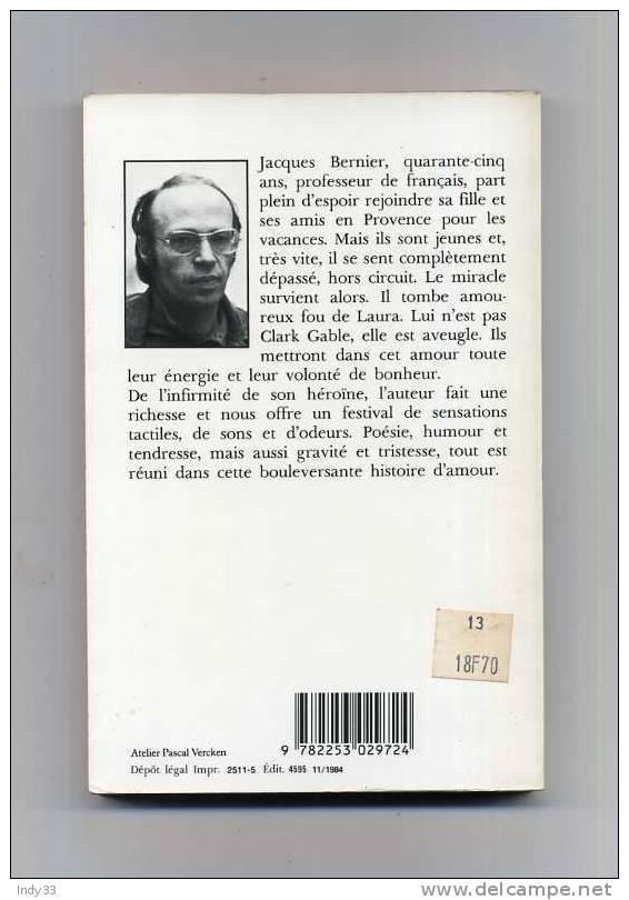 - L´AMOUR AVEUGLE . PAR P. CAUVIN . LE LIVRE DE POCHE N°5656    1984. - Novelas Negras