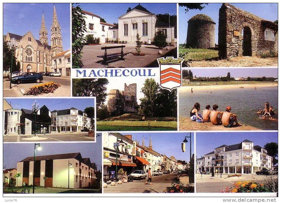 MACHECOUL  - L´Eglise, La Mairie, Le  Pont De L´Auditoire, L´Abbaye N.D. De La Chaume, Office Tourism, Château De Gilles - Machecoul
