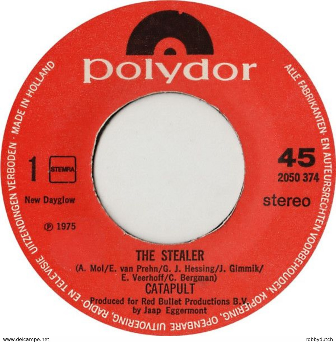 * 7" * CATAPULT - THE STEALER (Nederpop 1975) - Rock