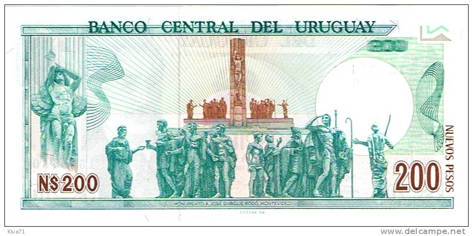 250 N$ Pesos   "URUGUAY"    Série A 1986  UNC  Ble60 - Uruguay