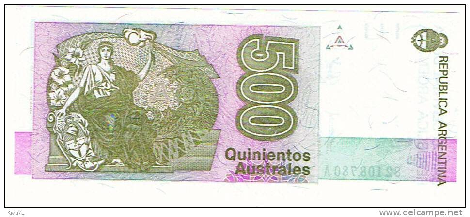 500 Australes     "ARGENTINE"     UNC     Ble 2 - Argentinien