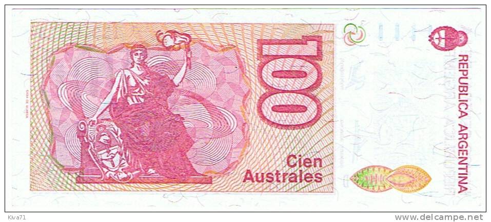 100 Australes     "ARGENTINE"     UNC     Ble 2 - Argentinië