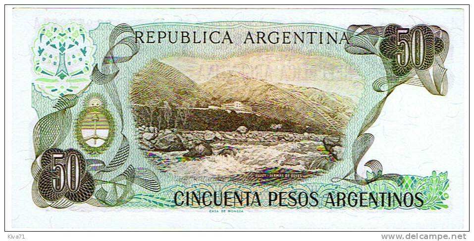 50 Pesos     "ARGENTINE"     UNC     Ble 4 - Argentinien