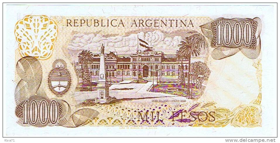 1000 Pesos     "ARGENTINE"     UNC      Ble 4 - Argentina