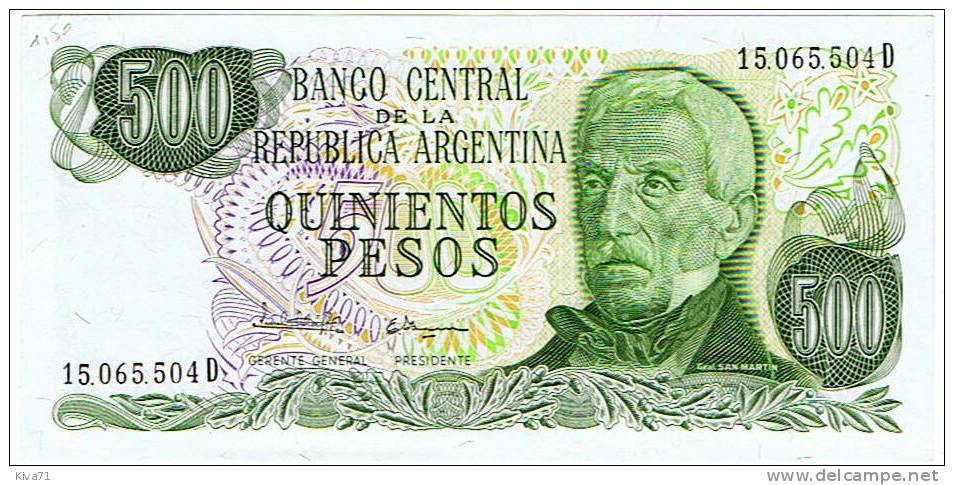 500 Pesos     "ARGENTINE"     UNC      Ble 4 - Argentinien
