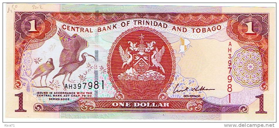 1 Dollar  "TRINITAD Et TOBAGO" Série 2002  UNC  Ble 76 - Trinité & Tobago