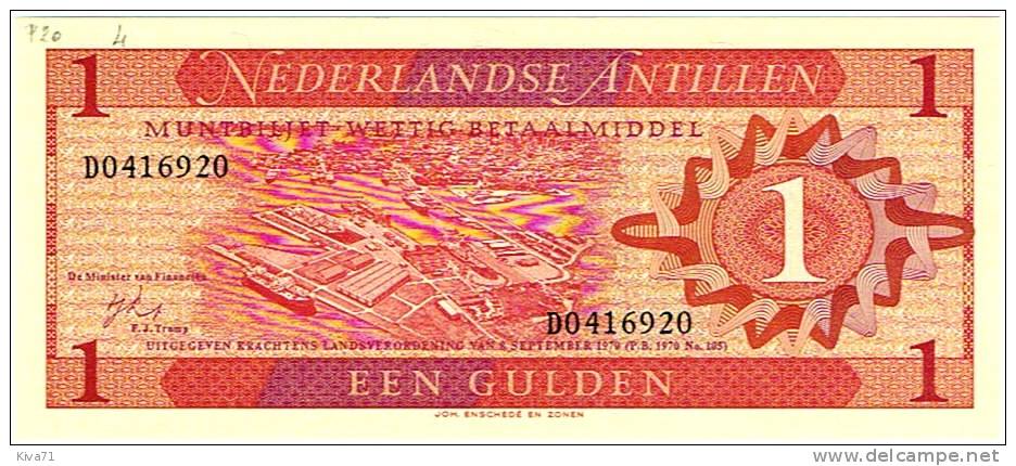 1 Gulden "Antilles Néerlandaises" 8 Septembre 1970  P20  UNC  Bc 72 - Nederlandse Antillen (...-1986)