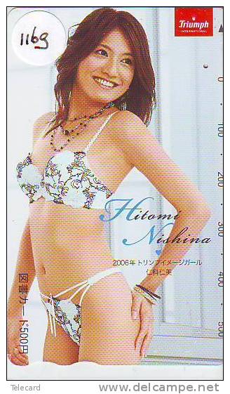 Telefonkarte Télécarte Japon EROTIQUE (1168) TRIUMPH   *  Sexy Femme * EROTIC  EROTIK - EROTIEK - BATHCLOTHES - Fashion