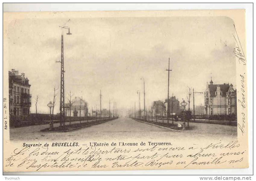 C6540 - Souvenir De Bruxelles - L'entrée De L' Avenue De Tervueren - Prachtstraßen, Boulevards