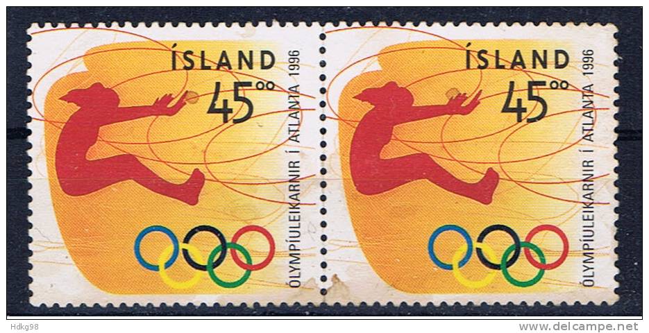 IS+ Island 1996 Mi 852 Olympische Spiele (1 Marke, 1 Stamp, 1 Timbre) - Gebraucht