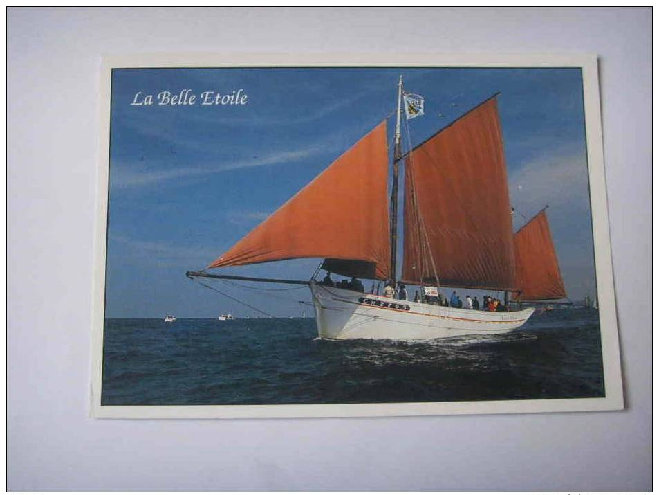 18/12-44 ) Voilier : Langoustier:de Camaret:la Belle Etoile - Sailing Vessels