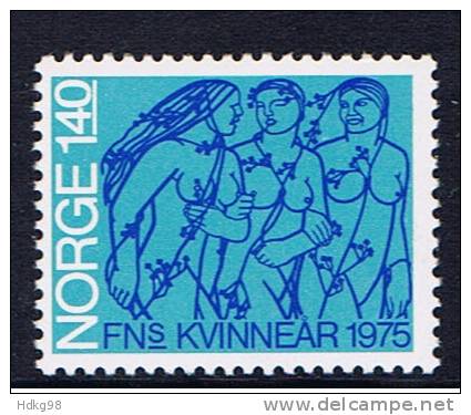 N Norwegen 1975 Mi 699** Jahr Der Frau - Neufs