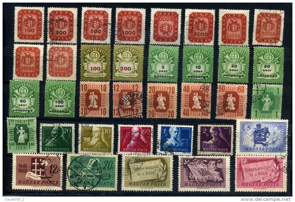 HONGRIE  Lot N° 8 TIMBRES AVEC  CHARNIERES - Lotes & Colecciones