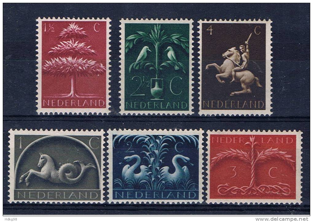 NL+ Niederlande 1943 Mi 405-10** - Unused Stamps
