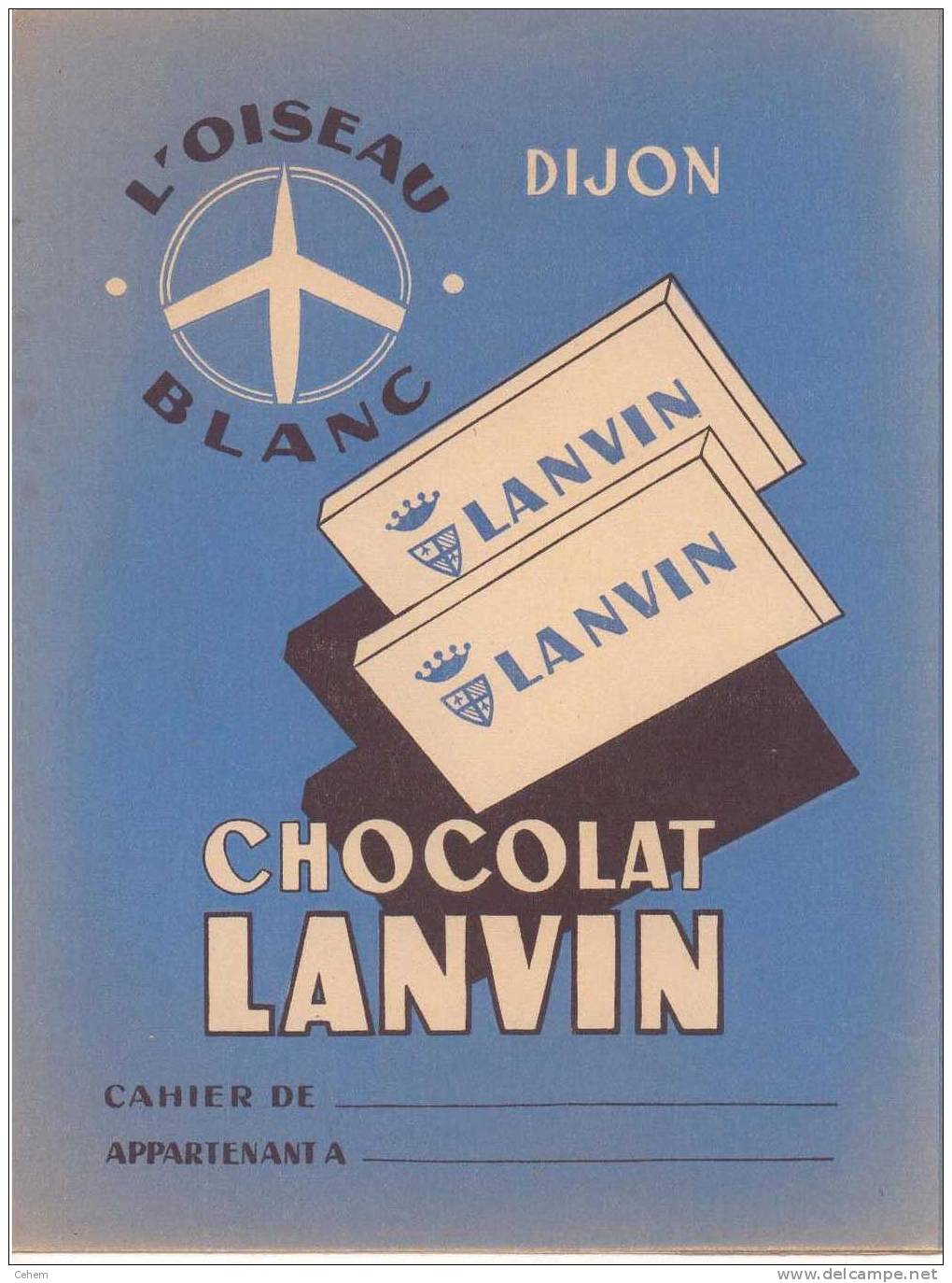 PROTEGE CAHIER CHOCOLAT LANVIN - Book Covers