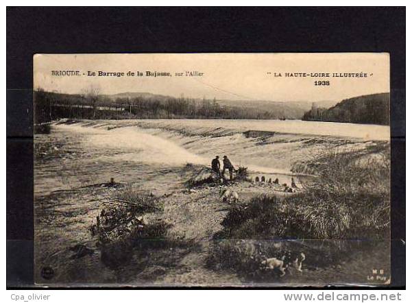 43 BRIOUDE Barrage De La Bajasse Sur L'Allier, Animée, Chasseurs, Chasse, Ed MB 1938, Haute Loire Illustrée, 1913 - Brioude