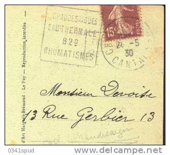 1930 France 15 Cantal   Daguin   Chaudesaigues   Thermes  Thermae - Termalismo