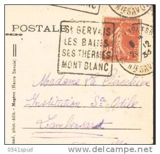 1933 France  74 Haute Savoie  Daguin St. Gervais Les Bains Thermes  Thermae - Bäderwesen