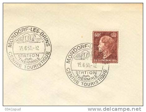 1951  Luxembourg  Thermes  Terme Thermae  Mondorf Les Bains - Kuurwezen