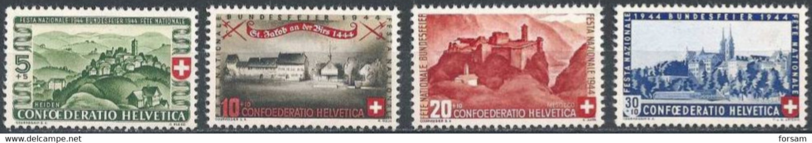 SWITZERLAND..1944..Michel # 431-434...MLH. - Ongebruikt