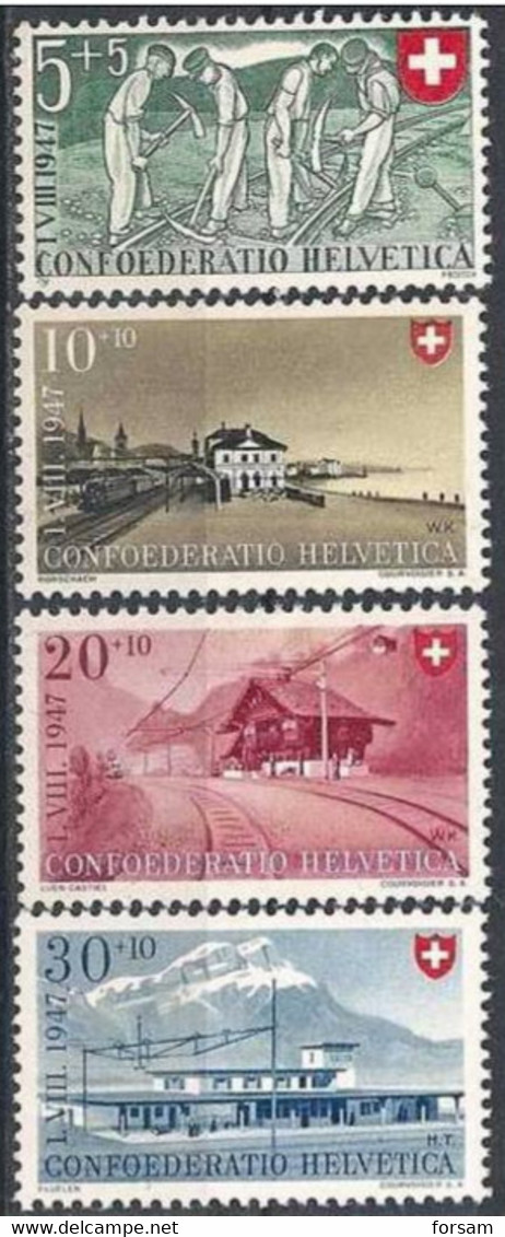 SWITZERLAND..1947..Michel # 480-483...MLH. - Ungebraucht