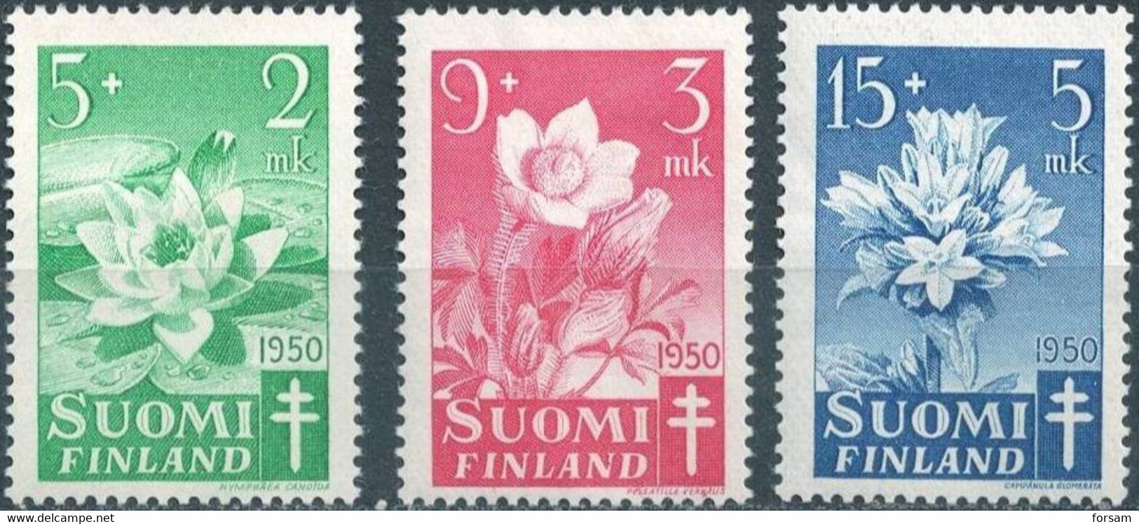 FINLAND..1950..Michel # 385-387...MLH. - Unused Stamps