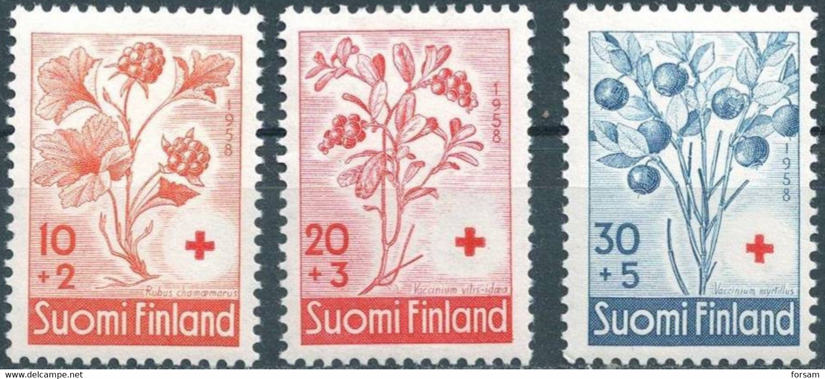 FINLAND..1958..Michel # 499-501...MLH. - Unused Stamps