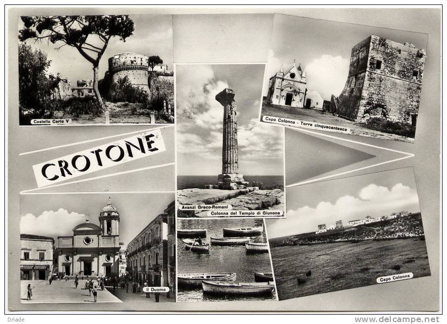 CARTOLINA FORMATO GRANDE DI CROTONE - Crotone