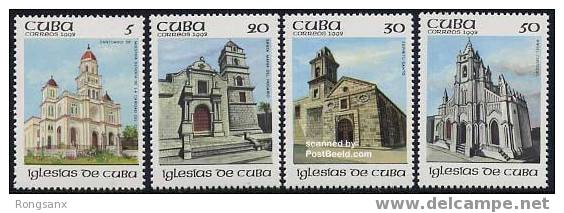 1992 CUBA HERITAGE Churches 4v MNH - Ungebraucht