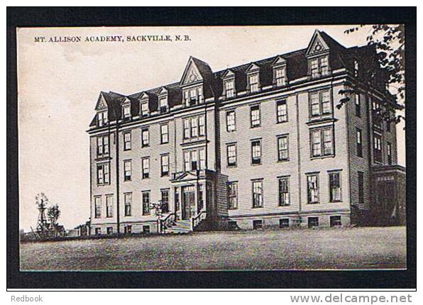 Early Postcard Mt. Allison Academy School Sackville New Brunswick Canada - Ref 255 - Andere & Zonder Classificatie